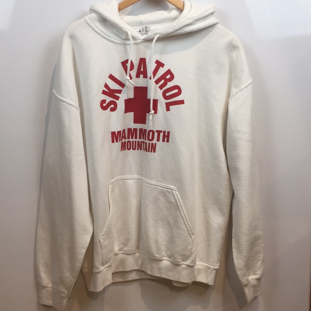 SKI PATROL WHITE ZIP UP